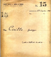Cirillo Giuseppe Deposito 1929.